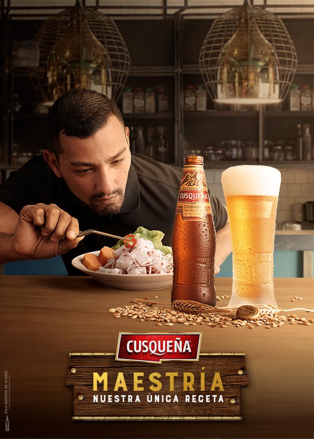 Publicidad de la cerveza Cusqueña
